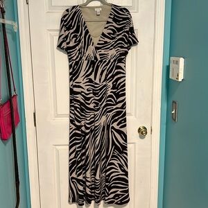 Chicos zebra print maxi dress